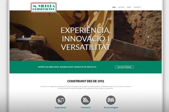 Web corporativa de M.Vilella Constructor